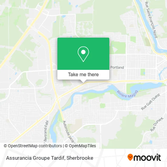 Assurancia Groupe Tardif map