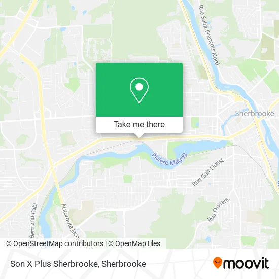 Son X Plus Sherbrooke map