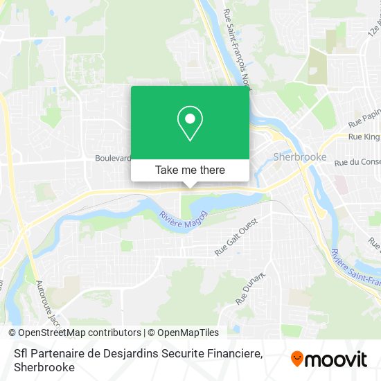 Sfl Partenaire de Desjardins Securite Financiere map