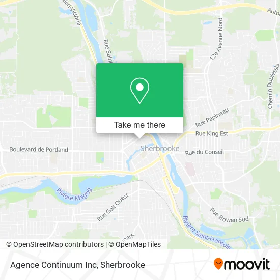 Agence Continuum Inc map