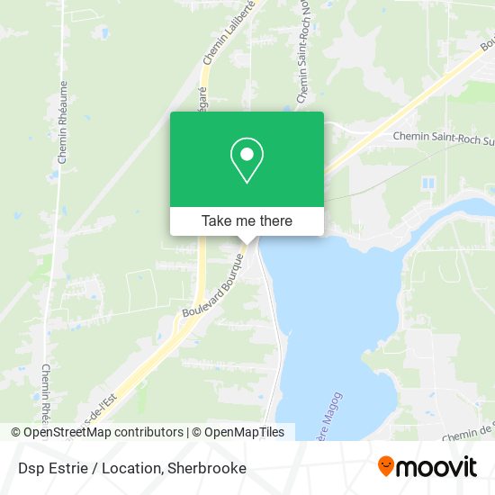 Dsp Estrie / Location map