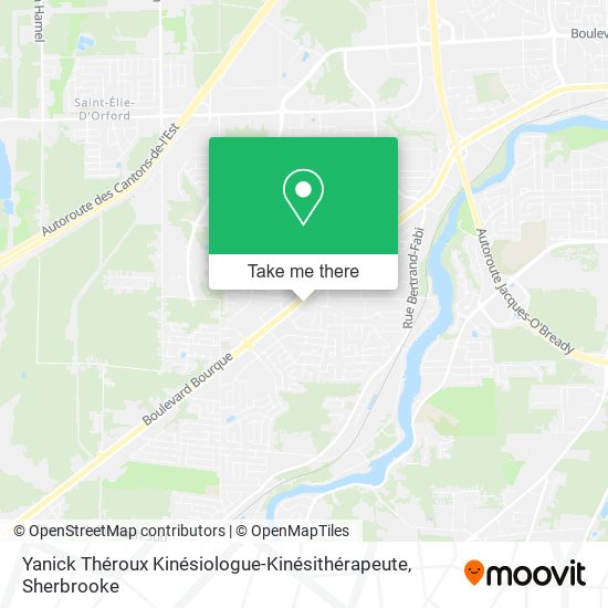 Yanick Théroux Kinésiologue-Kinésithérapeute map