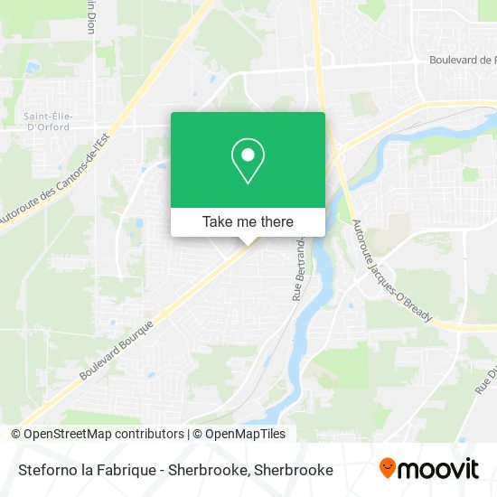 Steforno la Fabrique - Sherbrooke map