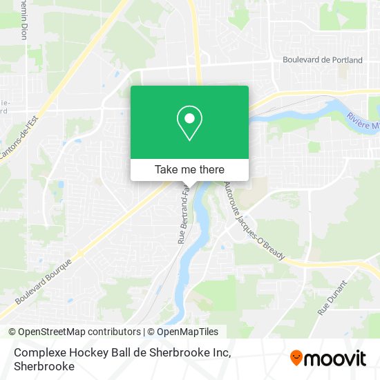 Complexe Hockey Ball de Sherbrooke Inc map