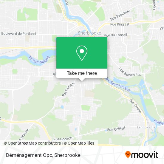 Déménagement Opc map