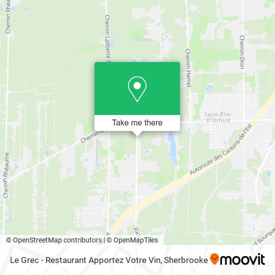 Le Grec - Restaurant Apportez Votre Vin map