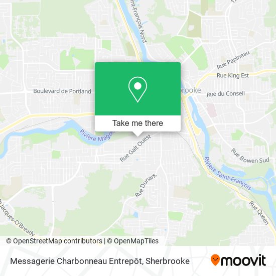 Messagerie Charbonneau Entrepôt map