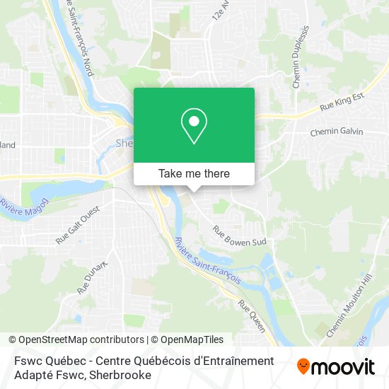 Fswc Québec - Centre Québécois d'Entraînement Adapté Fswc map