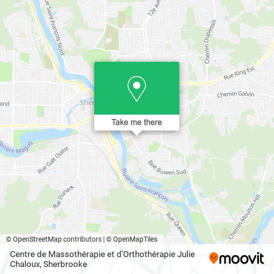 Centre de Massothérapie et d'Orthothérapie Julie Chaloux map