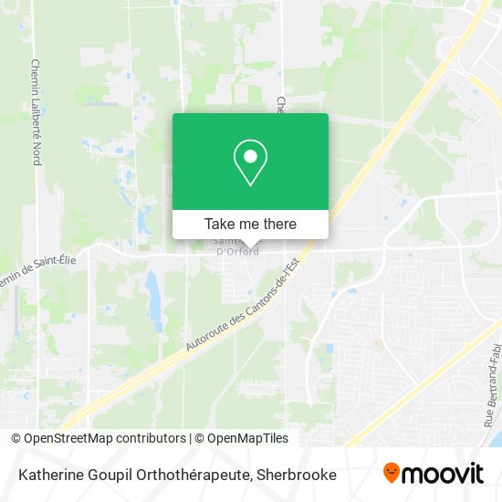 Katherine Goupil Orthothérapeute map