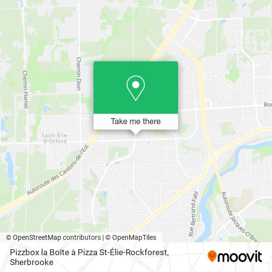 Pizzbox la Boîte à Pizza St-Élie-Rockforest map