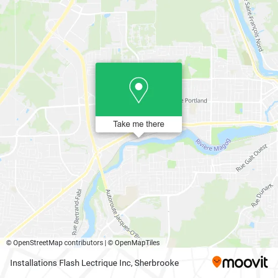 Installations Flash Lectrique Inc map