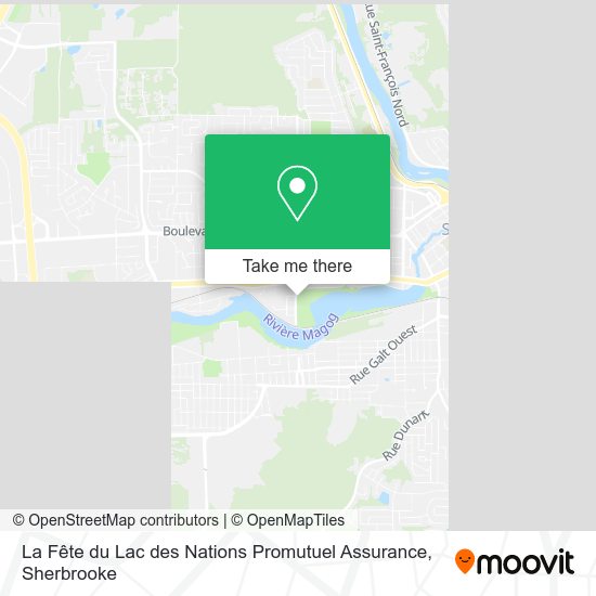 La Fête du Lac des Nations Promutuel Assurance map