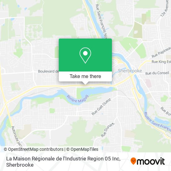 La Maison Régionale de l'Industrie Region 05 Inc map