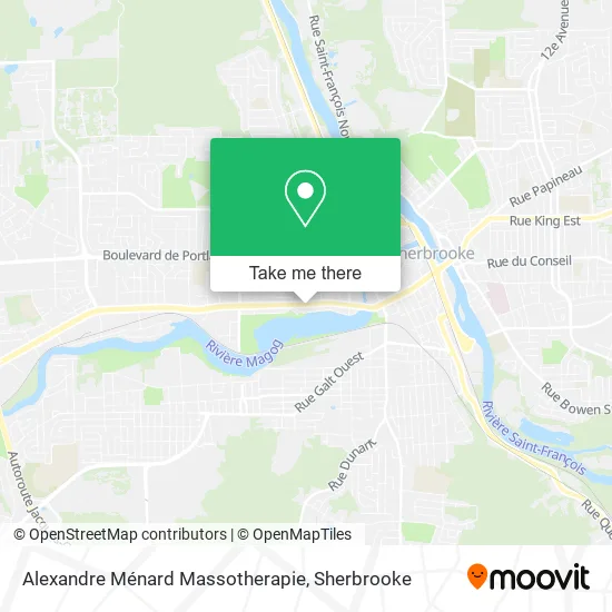 Alexandre Ménard Massotherapie map