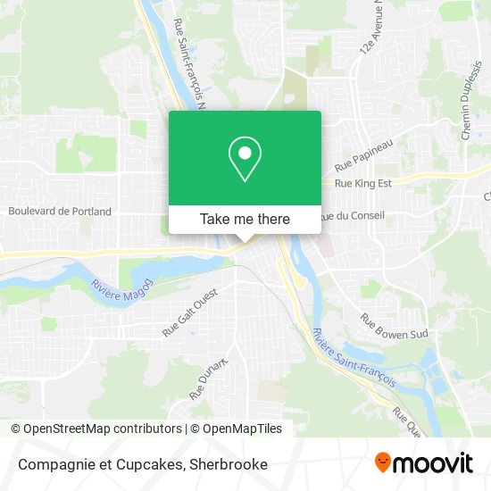 Compagnie et Cupcakes map