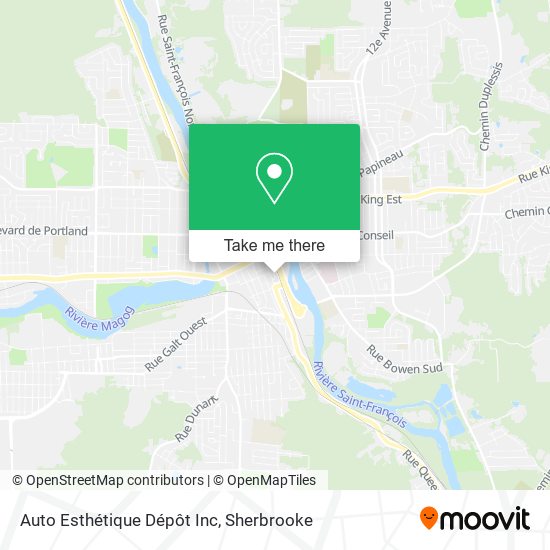 Auto Esthétique Dépôt Inc map