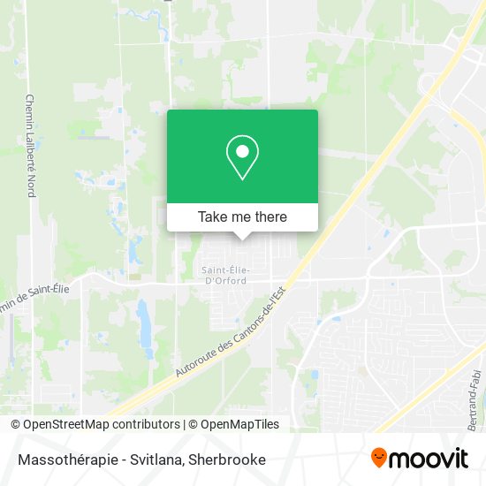Massothérapie - Svitlana map