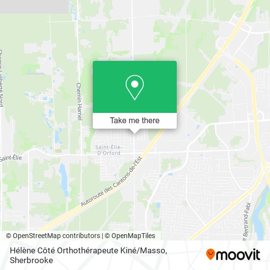 Hélène Côté Orthothérapeute Kiné / Masso map