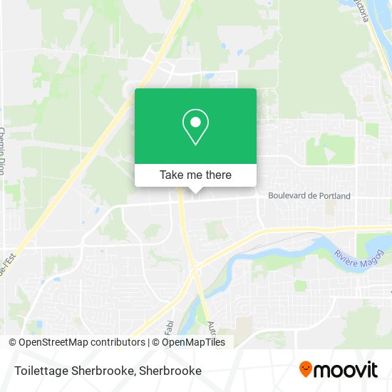Toilettage Sherbrooke map