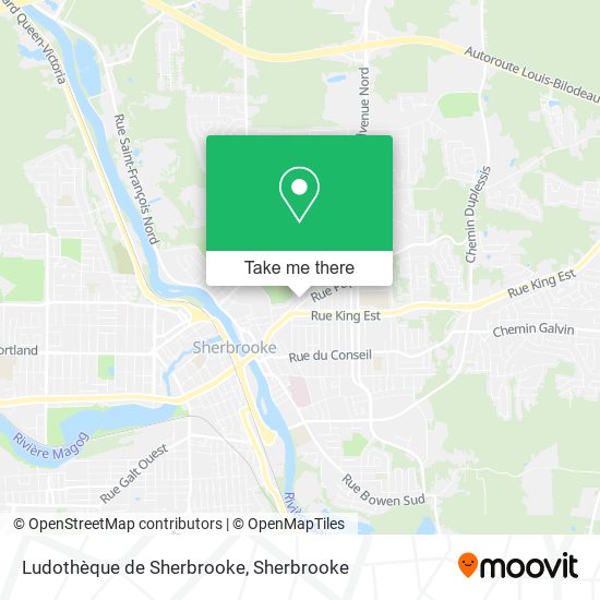 Ludothèque de Sherbrooke map