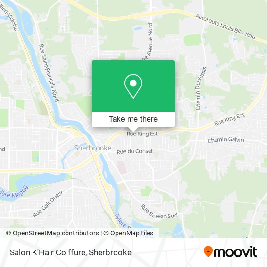 Salon K'Hair Coiffure map