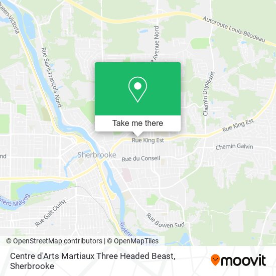 Centre d'Arts Martiaux Three Headed Beast map