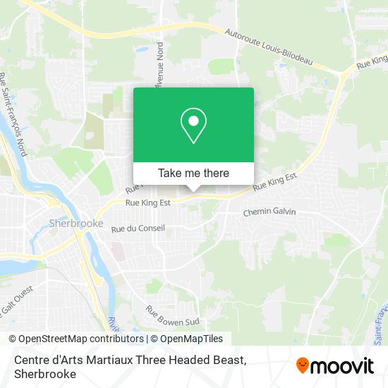 Centre d'Arts Martiaux Three Headed Beast map