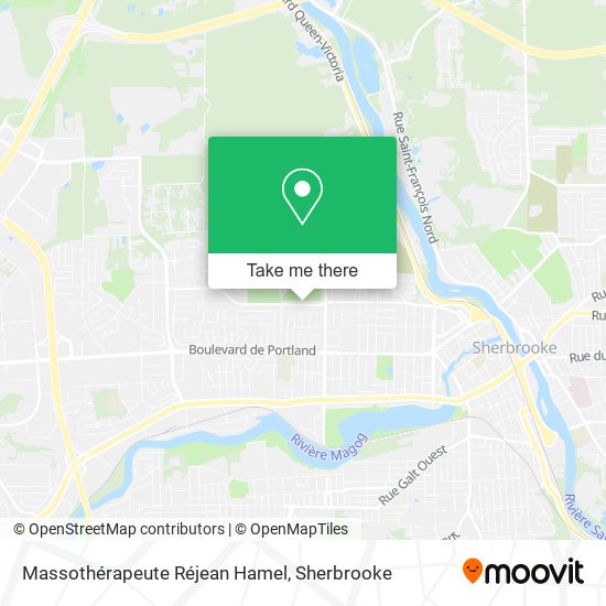 Massothérapeute Réjean Hamel map