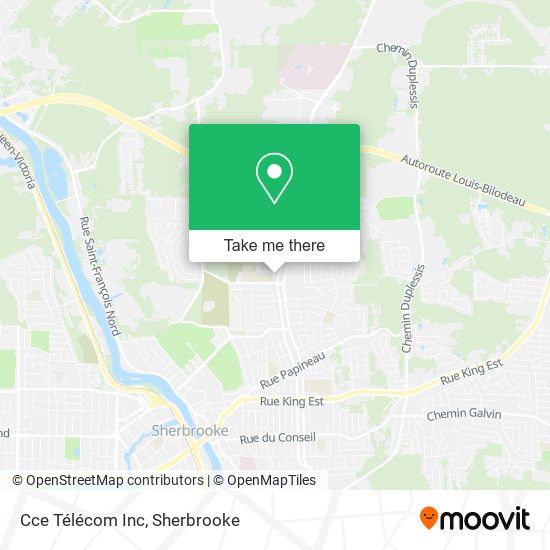 Cce Télécom Inc map