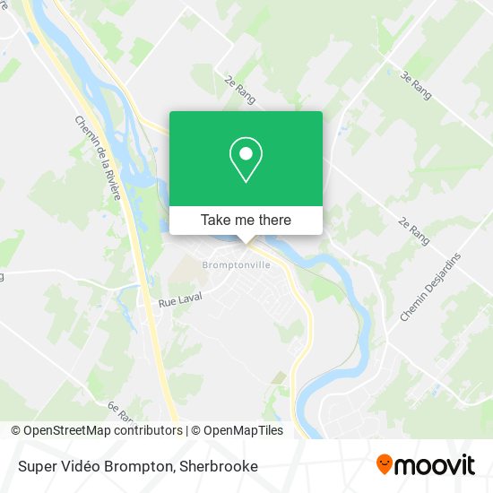 Super Vidéo Brompton map