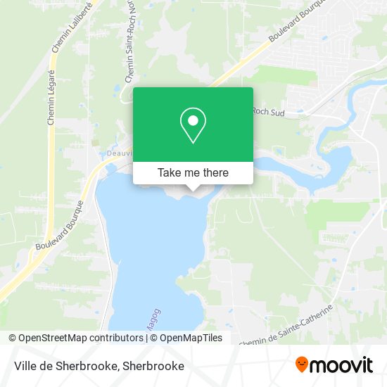 Ville de Sherbrooke map