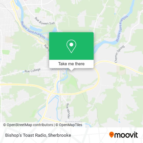 Bishop's Toast Radio map