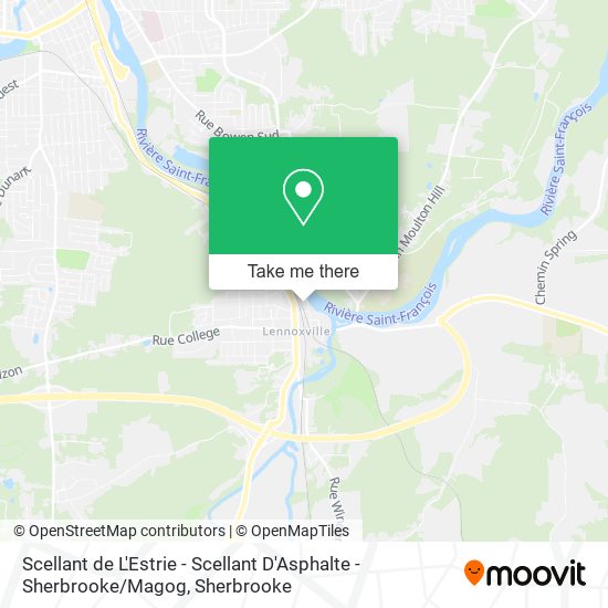 Scellant de L'Estrie - Scellant D'Asphalte - Sherbrooke / Magog map