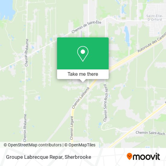 Groupe Labrecque Repar map