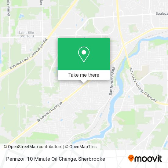 Pennzoil 10 Minute Oil Change map