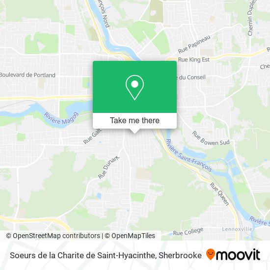 Soeurs de la Charite de Saint-Hyacinthe map