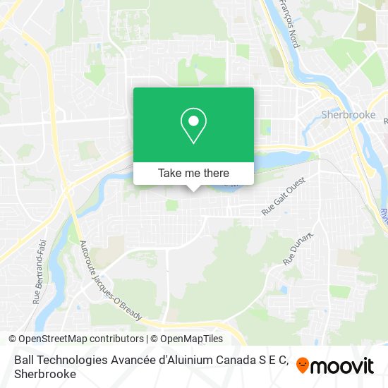 Ball Technologies Avancée d'Aluinium Canada S E C map