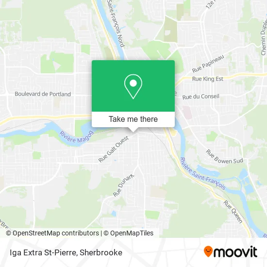 Iga Extra St-Pierre map
