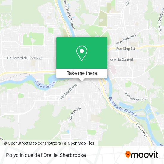 Polyclinique de l'Oreille map