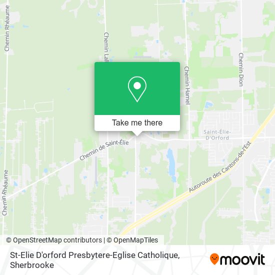 St-Elie D'orford Presbytere-Eglise Catholique map