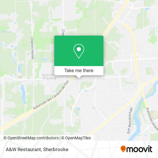 A&W Restaurant map