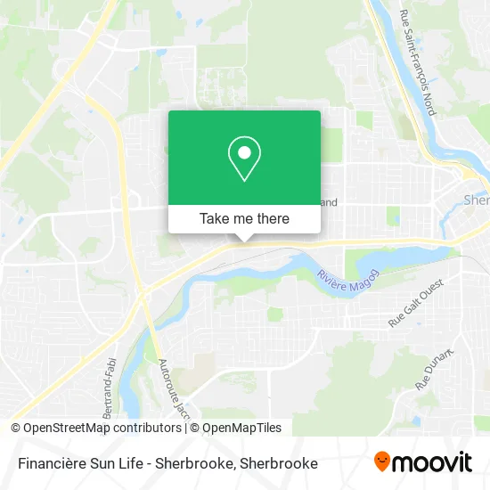 Financière Sun Life - Sherbrooke map