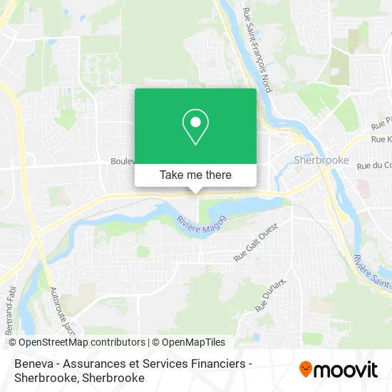 Beneva - Assurances et Services Financiers - Sherbrooke map