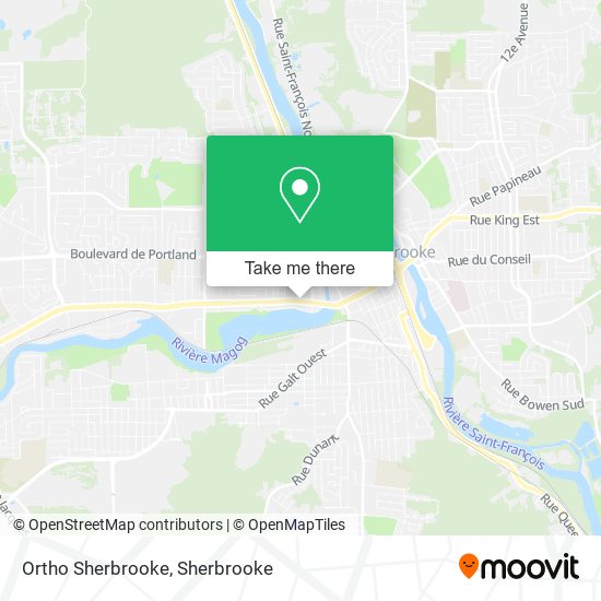 Ortho Sherbrooke map