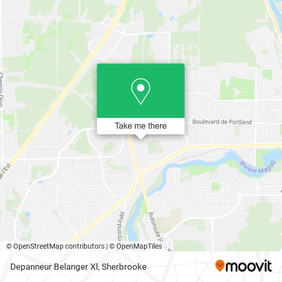Depanneur Belanger Xl map