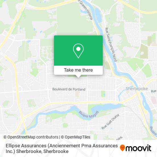 Ellipse Assurances (Anciennement Pma Assurances Inc.) Sherbrooke map