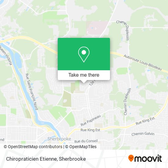 Chiropraticien Etienne map