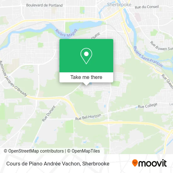 Cours de Piano Andrée Vachon map