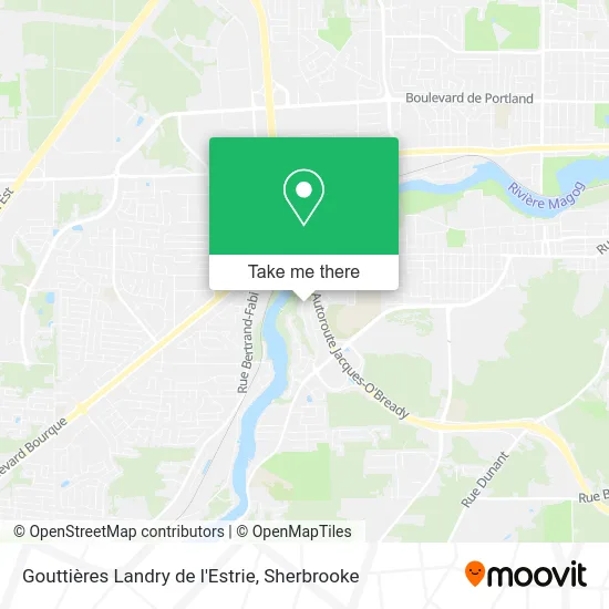 Gouttières Landry de l'Estrie map